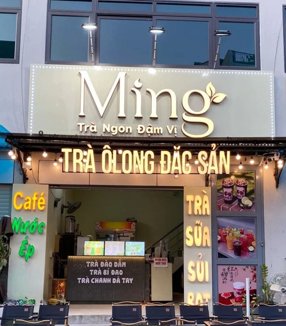 Bảng hiệu trà sữa